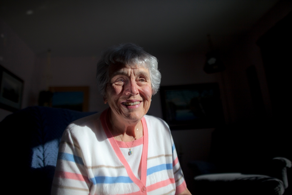 Betty-Lou Munro, 77, is pictured in the living room of her Peace River home on Friday February 28, 2014.  Munro has lived in the same home since moving to Peace River in 1979. ADAM DIETRICH/RECORD-GAZETTE/QMI AGENCY